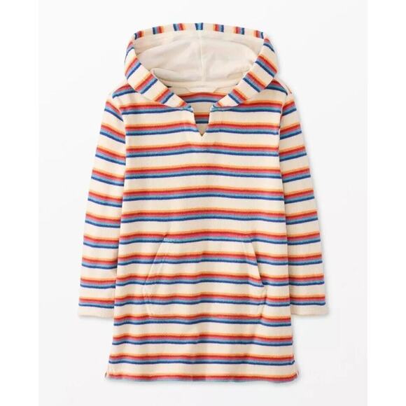 Hanna Andersson Tops - Hanna Andersson Women's Stripes Ecru Loop Terry Towel Hoodie Size Large